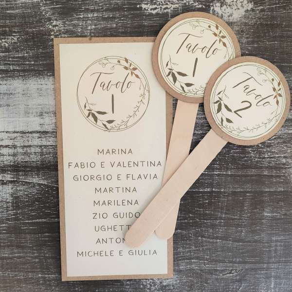 segna tavolo matrimonio
